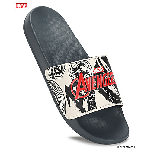 Paragon Mens White Sliders, 1 Pair (Size 9 UK/IND) Marvel