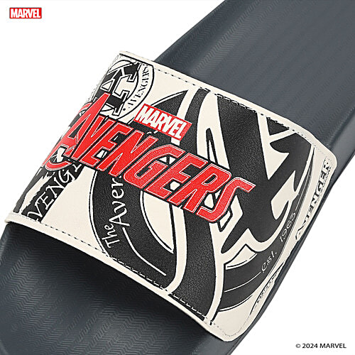 Paragon Mens White Sliders, 1 Pair (Size 9 UK/IND) Marvel