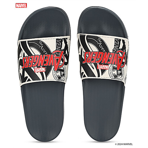 Paragon Mens White Sliders, 1 Pair (Size 9 UK/IND) Marvel