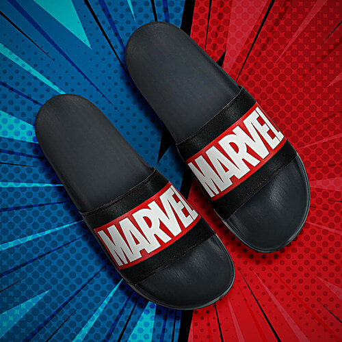 Paragon Mens Black Sliders, 1 Pair (Size 6 UK/IND)