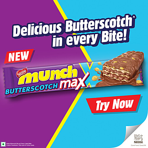 Nestle Munch Butterscotch Max Wafer, 37.5 g