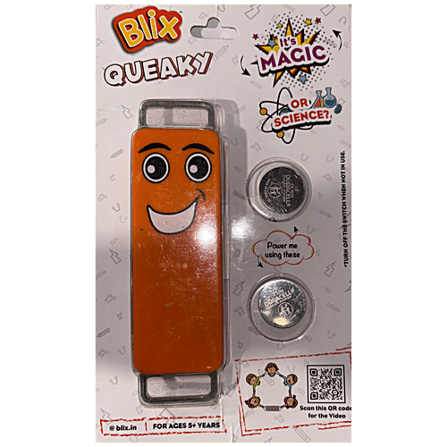Blix Queaky STEM Toy - With Educational Music, Orange, 1 pc