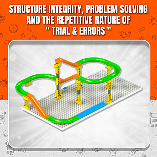 Blix Marble Run Tracks Building Kit STEM Toy - Multicolour, 118 Parts, 1 pc  