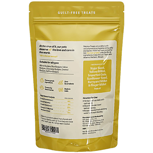 Petcrux Premium Mix Seed Bird Food - 9 Grain & Nut Blend, Budgie, Dove, Parrot & Sparrow, 1 kg 100% Natural, Wild Birds, High Energy, Human Grade Ingredients