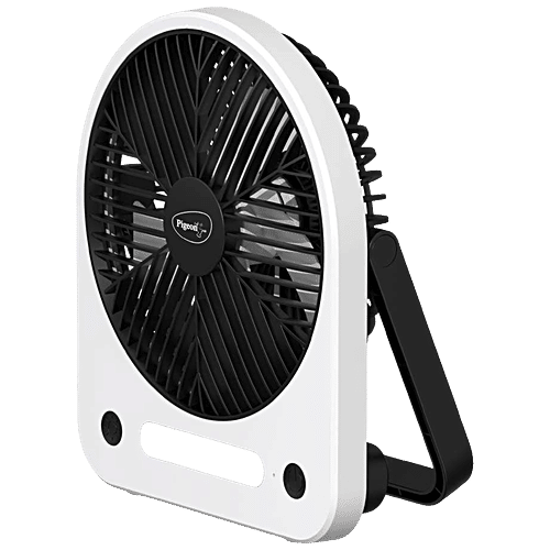 Pigeon Wave Portable Mini Fan - 1800mAh Rechargeable Battery, 1 pc 3 Speed Modes & USB Charging, UltraLite, 180° Rotation, Multi-Clip Function for Home, Kitchen and Travel