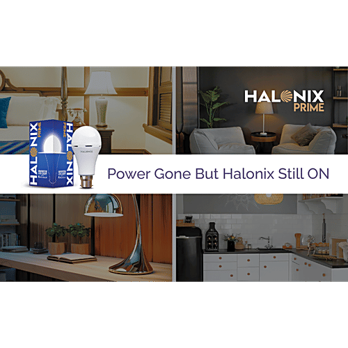 Halonix Rechargeable Emergency Inverter LED Bulb 14W - White, B22 With Up To 4 Hours Backup, 1 pc  Rechargeable Emergency Inverter LED Bulb