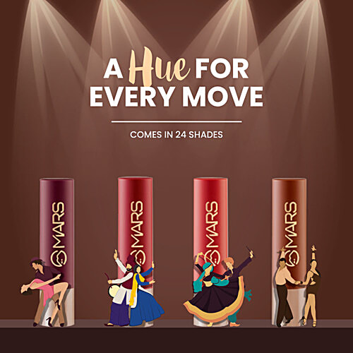 MARS Cosmetics Creamy Matte Lipstick, 3.2 g 12 Khoobsurat Kuchipudi 