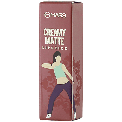 MARS Cosmetics Creamy Matte Lipstick, 3.2 g (02-Zesty Zumba) 