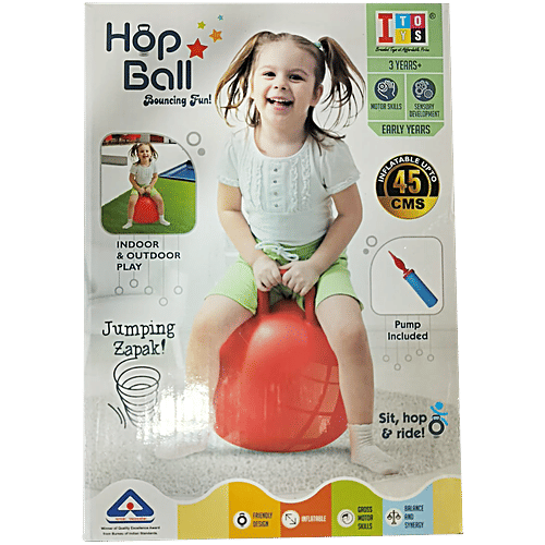 IToys Hop Ball - With Pump, 3+ Years, 4 pcs