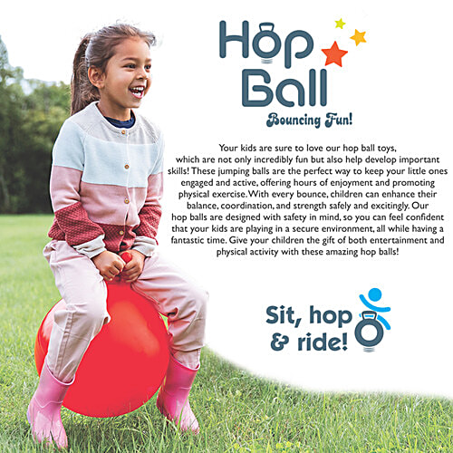 IToys Hop Ball - With Pump, 3+ Years, 4 pcs