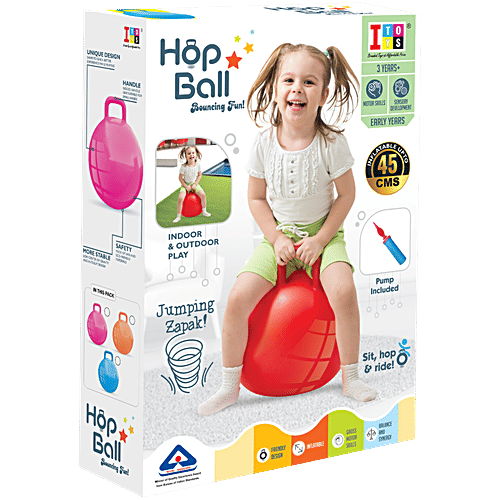 IToys Hop Ball - With Pump, 3+ Years, 4 pcs