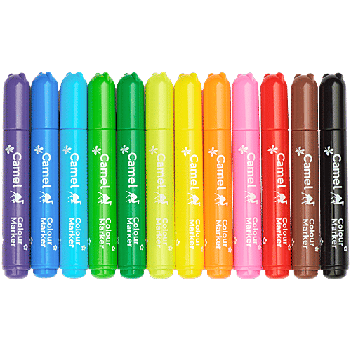 Camel Colour Markers - Assorted, 12 pcs  
