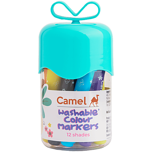 Camel Colour Markers - Assorted, 12 pcs  