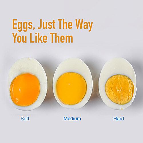 kent Super Egg Boiler - 3 Boiling Modes, Stainless Steel Body & Heating Plate, Automatic Turn Off, Silver, 1 pc 6 Eggs at a Time