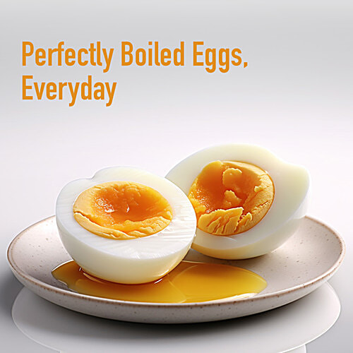 kent Super Egg Boiler - 3 Boiling Modes, Stainless Steel Body & Heating Plate, Automatic Turn Off, Silver, 1 pc 6 Eggs at a Time