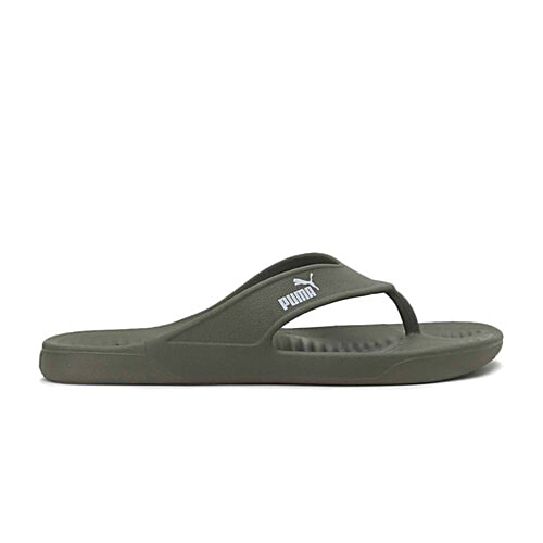 Puma Men's Aqua Burnt Olive Flip Flops, 1 Pair (UK/IND-6)