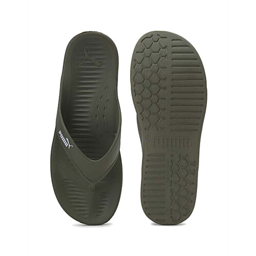 Puma Men's Aqua Burnt Olive Flip Flops, 1 Pair (UK/IND-6)