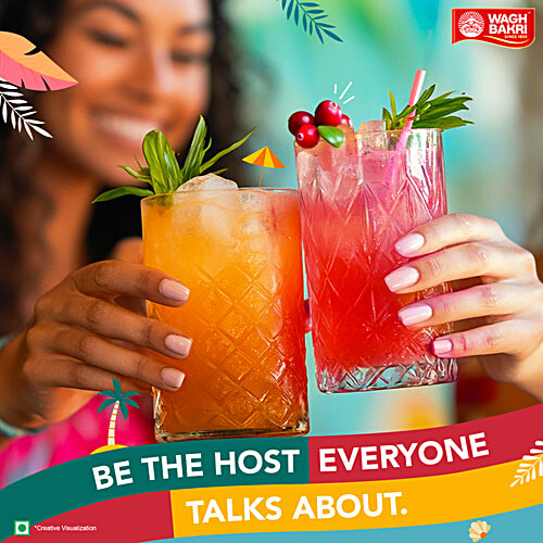 Wagh Bakri Peach Flavour Ice Tea Instant Premix, 400 g Assam Blend, Vitamin C Boost