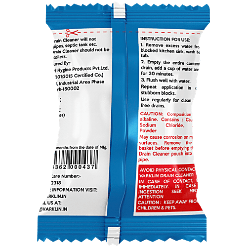 Varklin Drain Cleaner Powder, 200 g (4 N x 50 g each) 