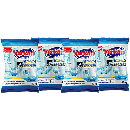 Varklin Drain Cleaner Powder, 200 g (4 N x 50 g each) 