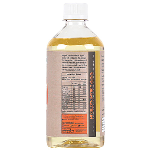 Urban Platter Japanese Style Cooking Rice Vinegar Hon Mirin, 500 ml Bottle 