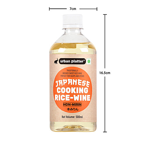 Urban Platter Japanese Style Cooking Rice Vinegar Hon Mirin, 500 ml Bottle 