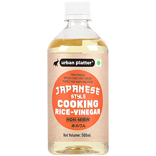 Urban Platter Japanese Style Cooking Rice Vinegar Hon Mirin, 500 ml Bottle 