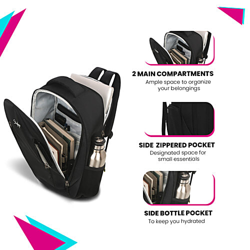 Skybags Forge Laptop Backpack - Black, 16 L  