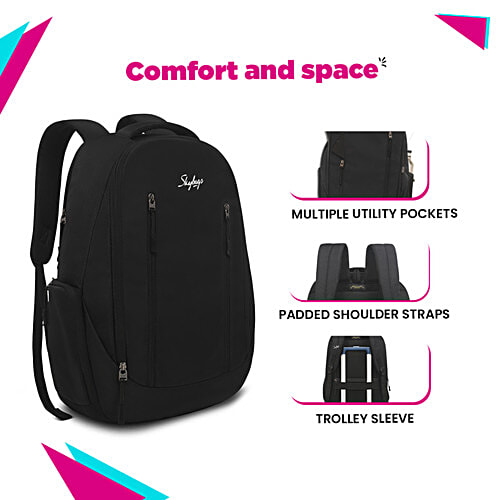 Skybags Forge Laptop Backpack - Black, 16 L  