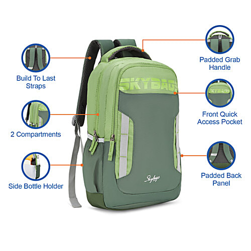 Skybags Voxel 22L Backpack Green, 1 pc
