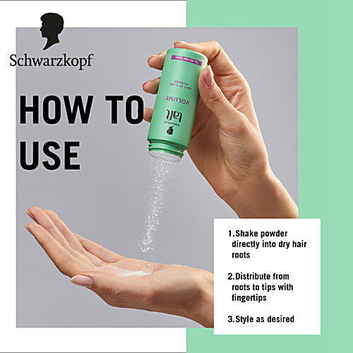 Schwarzkopf Taft Volume Hair Styling Powder, 10 g  For Instantly Fuller Looking Hair & Long Lasting Control.