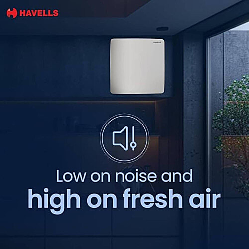 Havells 150mm Ventil Air ZX Exhaust Fan - White, 1 pc Strong Air Suction, Rust Proof Body and Dust Protection Shutters, Suitable for Bathroom, Kitchen & Office, 2 Year Warranty