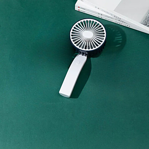 HashWOW Mini Handheld Fan - With Stand, USB/DC 3-Speed Mode, Grey, 1 pc