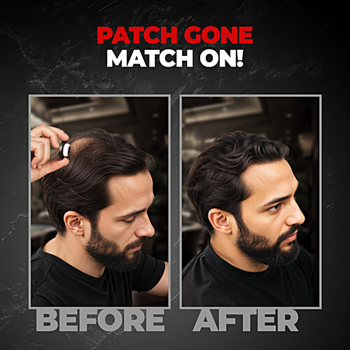 Beardo Blackout Powder Cover Up For Hair Problems - For Grey Roots, Patchy Beard & Thinning Hairline, 4 g  Beard Patches & Bald Spots, Highly Pigmented, Long-Lasting & Matte Finish, Super-Fine Cover-up Powder