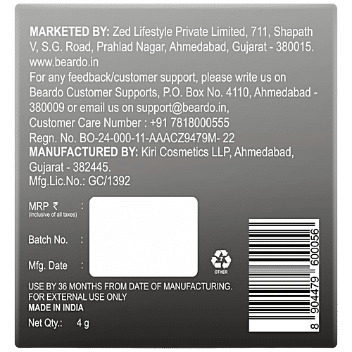 Beardo Blackout Powder Cover Up For Hair Problems - For Grey Roots, Patchy Beard & Thinning Hairline, 4 g  Beard Patches & Bald Spots, Highly Pigmented, Long-Lasting & Matte Finish, Super-Fine Cover-up Powder