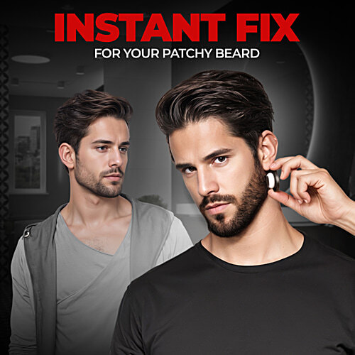 Beardo Blackout Powder Cover Up For Hair Problems - For Grey Roots, Patchy Beard & Thinning Hairline, 4 g  Beard Patches & Bald Spots, Highly Pigmented, Long-Lasting & Matte Finish, Super-Fine Cover-up Powder