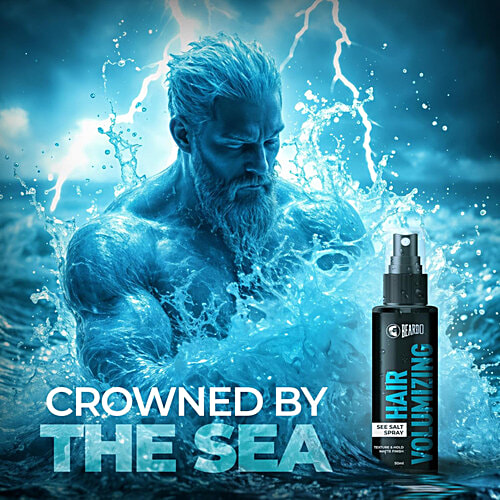 Beardo Hair Volumizing Sea Salt Spray - For Texture & Hold With Matte Finish, 50 ml Olive Oil & Coconut Oil, Hair Texture Spray & Matte Hold, Hair Volumizer Hair Setting Spray