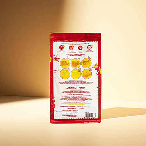 Café Coffee Day Coffee Powder - Charge 60% Coffee & 40% Chicory, Dark Roast, 200 g  