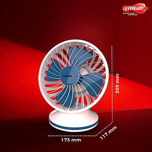 Eveready Rech Fan FE01 BL Everflo mini 12UP, 1 pc