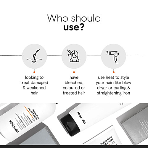 Minimalist Maleic Bond Repair Complex 3.5% Hair Shampoo, 250 ml  Repairs & Prevents Hair Damage, For All Hair Types