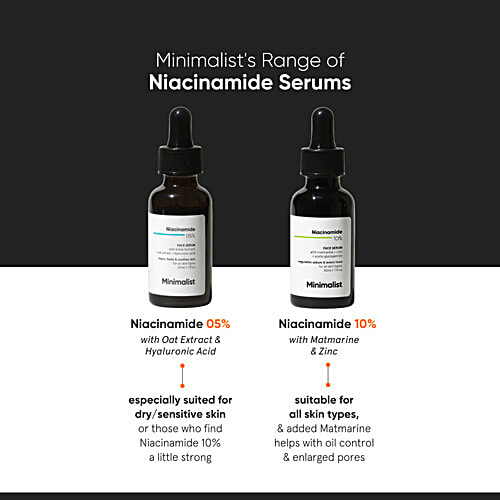 Minimalist Niacinamide 10% Face Serum, 10 ml  Regulates Sebum & Evens Tone, For All Skin Types