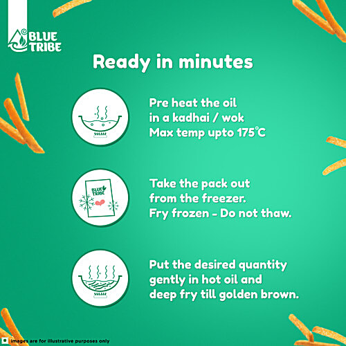 Blue Tribe Foods Wholesome Sweet Potato Fries, 420 g No Palm Oil & Preservatives