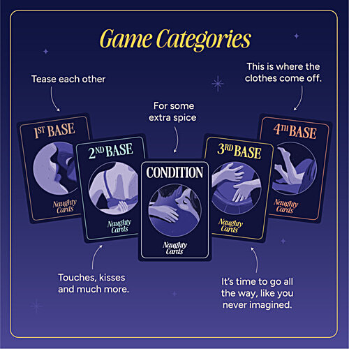 MyMuse Naughty 50 Cards Set - Adult Bedroom Game For Couples, Age 21+, 2 Players, 1 pc Box 