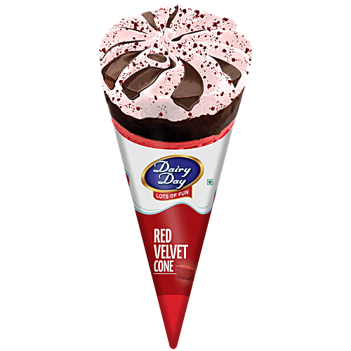Dairy day Red Velvet Cone Ice Cream, 120 ml