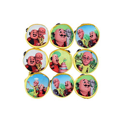 Pearlfiesta Navratri Combo of 9  Emoji Pouch Mini Cute Round Face Smiley Purse for Earphone, Coins, kanjak Gifts (Pack of 9), 9 pcs  