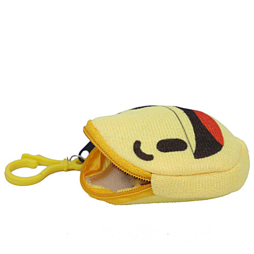 Pearlfiesta Navratri Combo of 9  Emoji Pouch Mini Cute Round Face Smiley Purse for Earphone, Coins, kanjak Gifts (Pack of 9), 9 pcs  