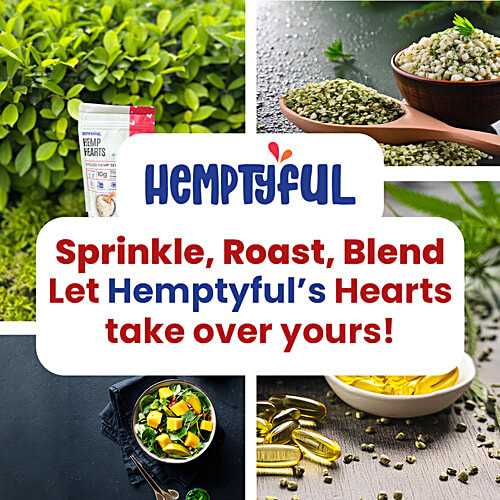 Hemptyful Himalayan Hemp Hearts, 150 g Shelled Hemp Seeds, Gluten Free, Amino Acids, Anti Oxidants