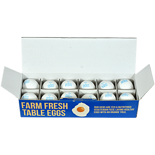 Fitnest Eggs Premium White Eggs, 12 pcs  
