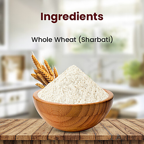 Mill-it Fresh Sharbati Chakki Atta, 5 kg Rich in Fibre, Stone Cold Grinding, Source of Protein, Boosts Energy Level, Digestive Health