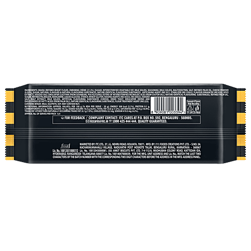 Sunfeast Cheese Wowzers 14 Layered Enrobed Cracker, 128 g  